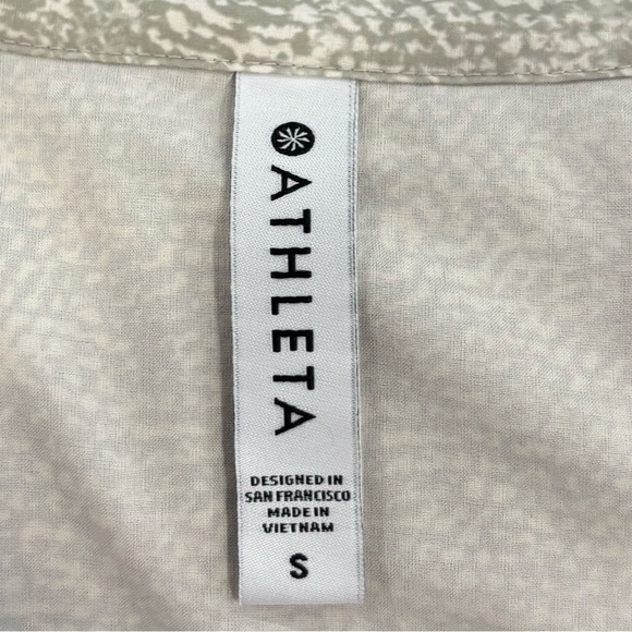 Athleta Zuma Printed Women's Shirt Dress In Viper Gray Size Small - Picture 8 of 9
